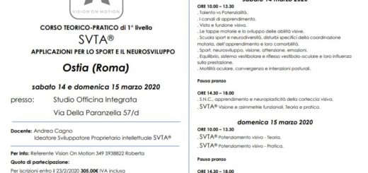 Info corso SVTA marzo 2020